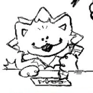 Стикер Йоко!! Сделаль @birdieDuo - 10