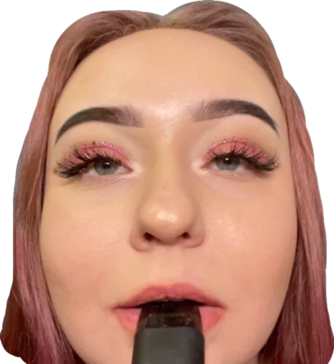 lipstick human face eyelash