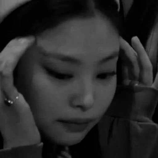 person human face black and white