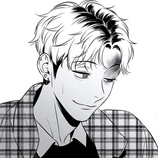 эскиз иллюстрация аниме