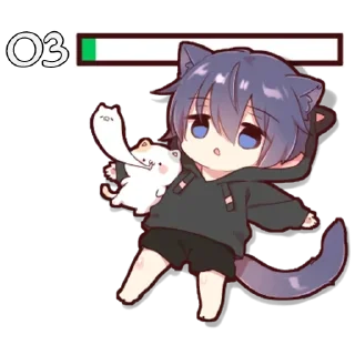 Стикер Черный кот - @tg_sticks - 6