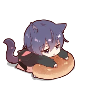 Стикер Черный кот - @tg_sticks - 2