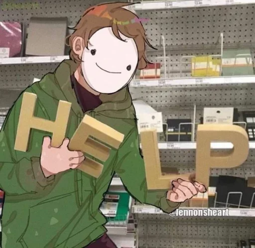 cartoon clothing human face