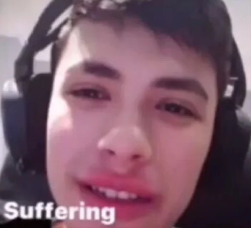 human face headphones lip