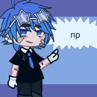 Sticker Голубой и Розовый апельсин - 3