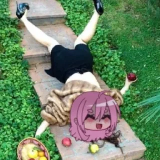 Sticker Голубой и Розовый апельсин - 4