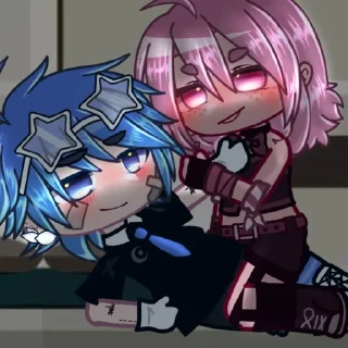 Sticker Голубой и Розовый апельсин - 8