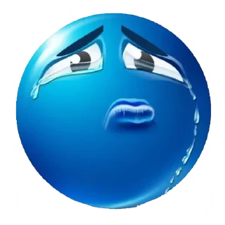 Sticker голубые лепешки - 10