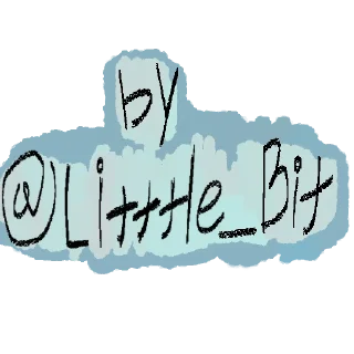 Sticker голубые лепешки - 0