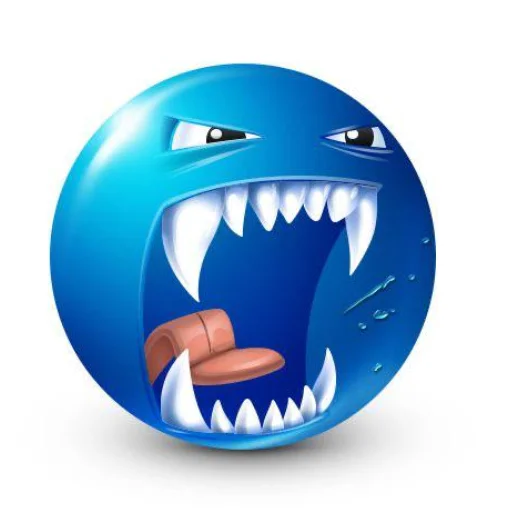 cartoon electric blue ball