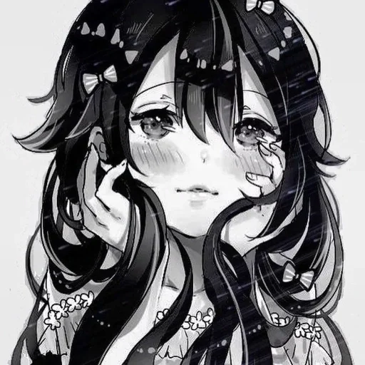 эскиз аниме иллюстрация