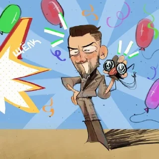 Sticker блядь... атомик харт - 10