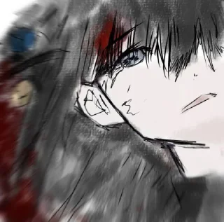 Стикер Bocchi The Goth - 10