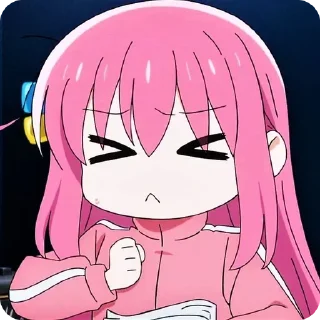 Стикер Bocchi the Rock • @animestickerb @pinterest_to_stickerbot - 0