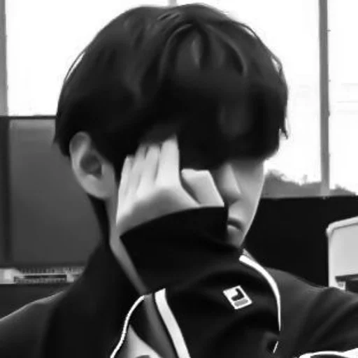 person black and white human face