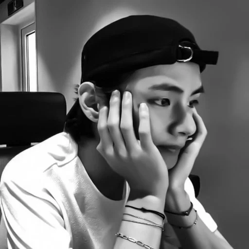 person human face black and white