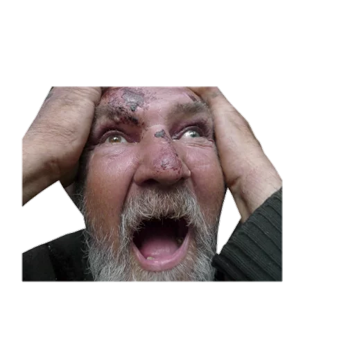 person human face wrinkle