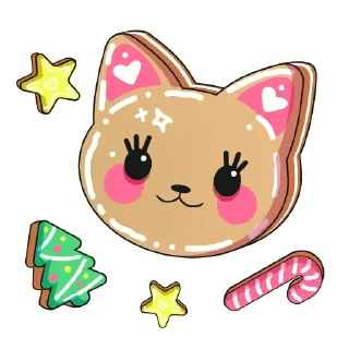 Стикер Cat&book @novichkova8art - 0