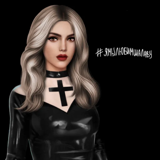 человеческое лицо женщина мультфильм