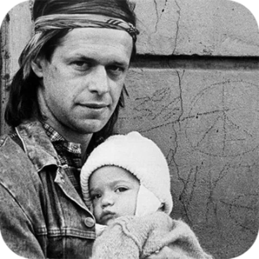 human face black and white baby