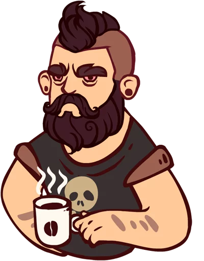 Стикер borodist - 1