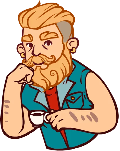 Стикер borodist - 1