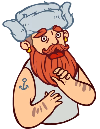 Sticker borodist - 1