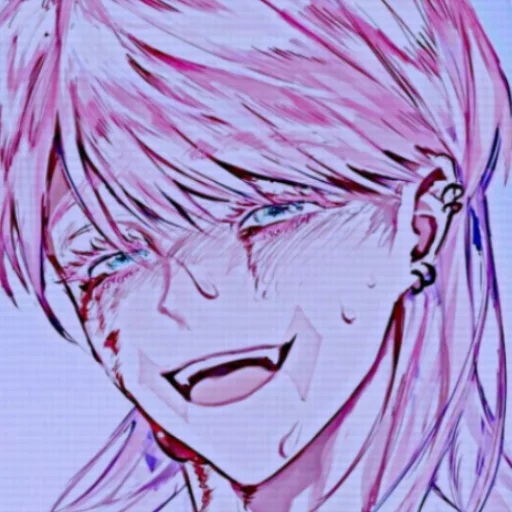 sketch anime human face