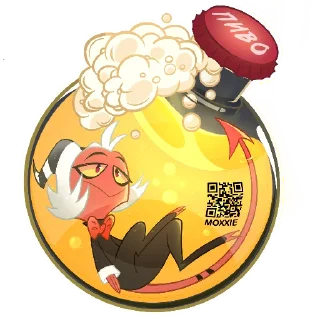 Sticker ОХ.АБ в бутылочках от @ELFYART - 1