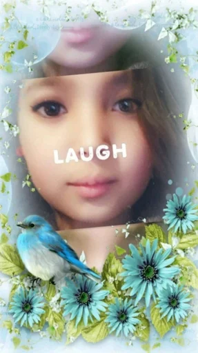 human face person flower