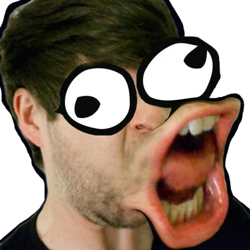 мультфильм челюсть щека