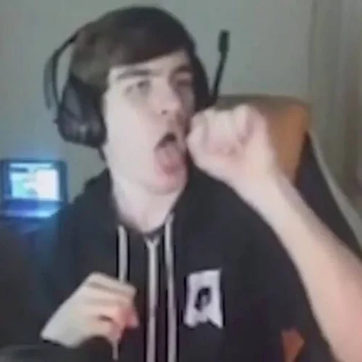 person indoor headphones