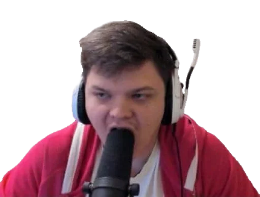 human face person headphones