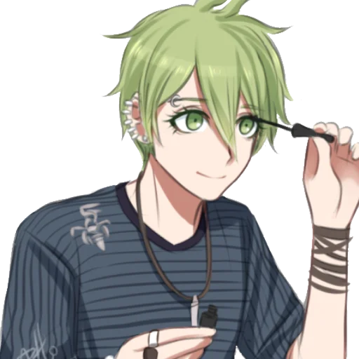 anime cartoon human face