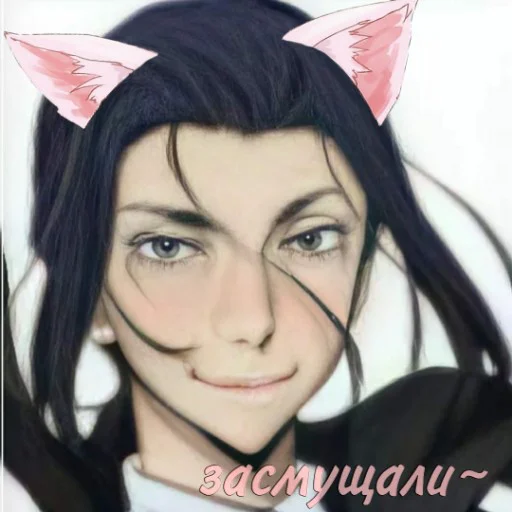 human face cartoon anime