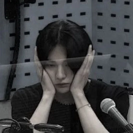 person indoor human face