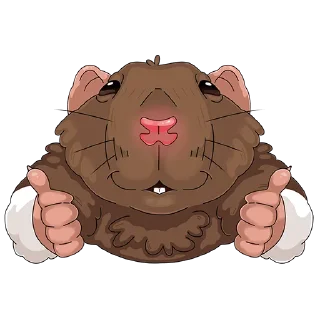 Стикер крыс Бублик - 0