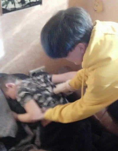 person indoor clothing