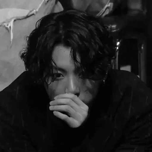 person human face black and white