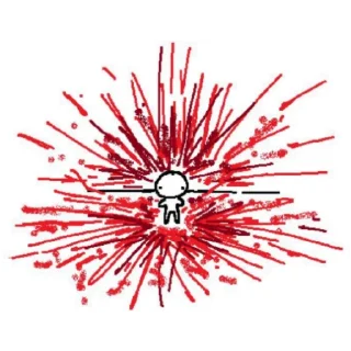 Sticker бєшєний - 1