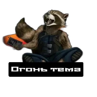 Sticker Енот - 3