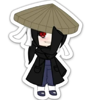 Sticker гача лайф анти итачи - 1