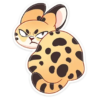 Стикер Сервальчик Тортик - @TgSticker - 8