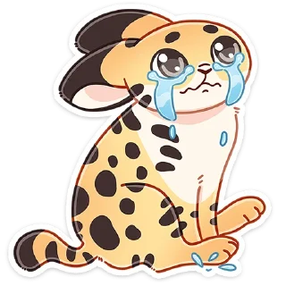 Стикер Сервальчик Тортик - @TgSticker - 9