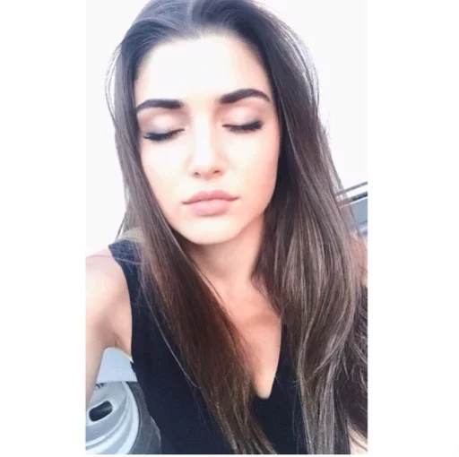 human face long hair eyelash