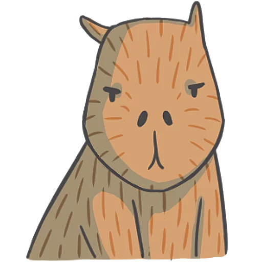 кошка эскиз рисование