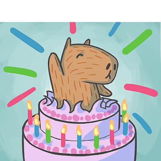 торт на день рождения детское искусство рисование