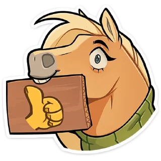 Sticker Лошадка Карамелька :: @stickroom - 5