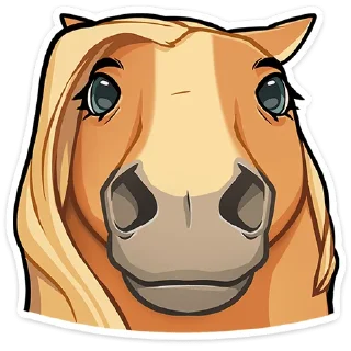 Sticker Лошадка Карамелька :: @stickroom - 4
