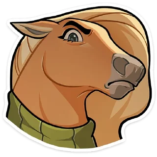 Sticker Лошадка Карамелька :: @stickroom - 6